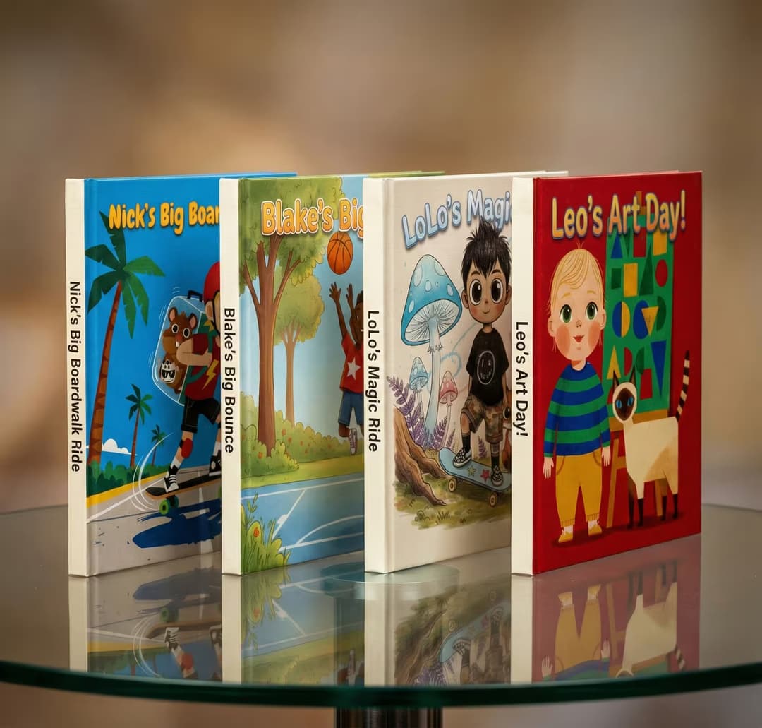 Personalized children's book mockup